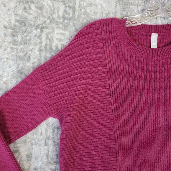Athleta Sweater Women's XS Pink Mulberry Turin Wool Cashmere Blend Pullover - Picture 3 of 12